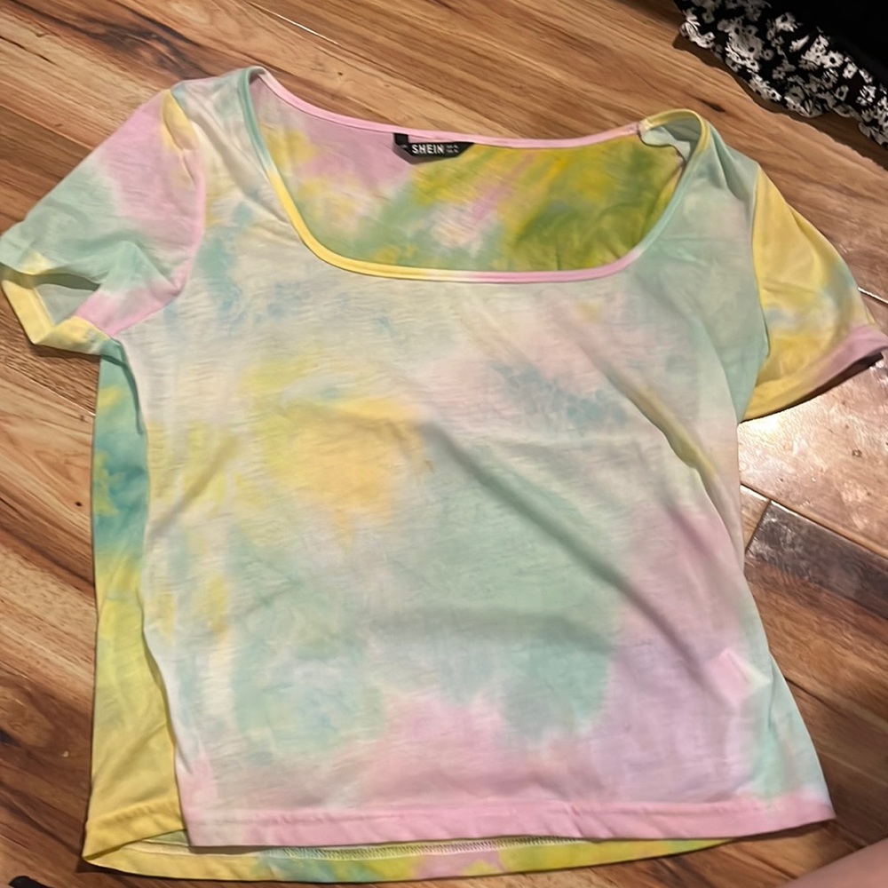 SHEIN t shirt tie dye
